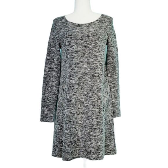 Gap Grey Long Sleeve Sweater Tunic Dress Pockets - Picture 2 of 10
